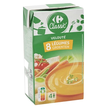 Carrefour Classic 8 Vegetable Cream Soup, 1L