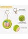 MOBCOS Mini Pouch Keychain &ndash; Cute Round Zipper Coin Purse &amp; Multipurpose Mini Storage Bag with Keyring for Coins, Cash, Keys and Small Essentials   Green Fruit