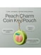 MOBCOS Mini Pouch Keychain &ndash; Cute Round Zipper Coin Purse &amp; Multipurpose Mini Storage Bag with Keyring for Coins, Cash, Keys and Small Essentials   Green Fruit