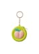 MOBCOS Mini Pouch Keychain &ndash; Cute Round Zipper Coin Purse &amp; Multipurpose Mini Storage Bag with Keyring for Coins, Cash, Keys and Small Essentials   Green Fruit