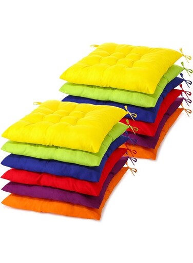 PCS Floor Pillows for Classroom Bulk Square Seating Cushions for Floor Chair School Kindergarten Reading Corner, 15.7'' Large Thick Meditation