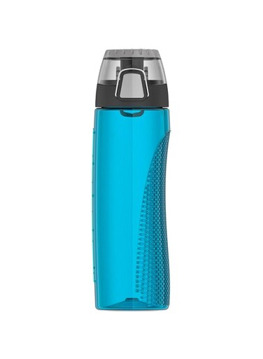 Thermos-Tritan Hydration Bottle With Rotating Intake Meter- Teal 710 Ml