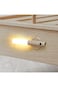 Modern Simple Bedside LED Wall Sconce, 8 x 5 x 21 cm, Brown, Wall Mount, 270&deg; Rotatable