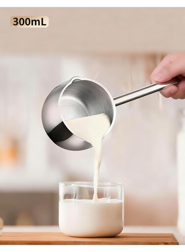 Innov. Mini Sauce Pan SUS316L Stainless Steel Saucepan with Pour Spouts Butter Warmer Pot with Long Handle for Kitchen cooking Restaurant