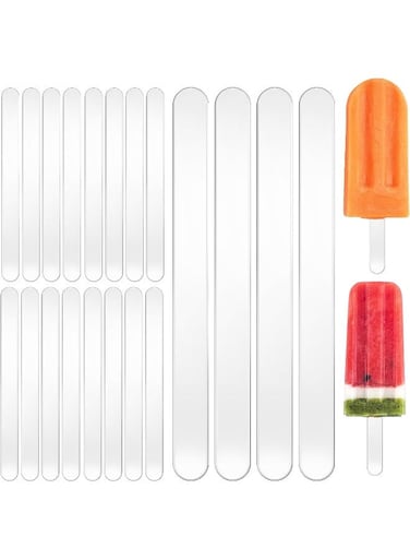Acrylic Sticks, 30 Reusable Transparent Cake Pop Mold Sticks For Diy Crafts, Home Party, Ice Pop, Cake, Candy