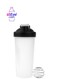 Shaker Blender Mixer Cup Bottle Black/White 22 x 8cm