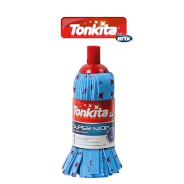 Tonkita Super Mop without Stick - Effortless and Effective Floor Cleaning with Nonwoven Microfiber Technology