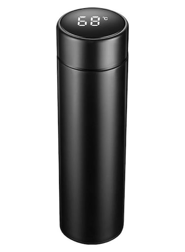 Insulated Temperature Display LED Touch Screen Stainless Steel Bottle Multicolor
