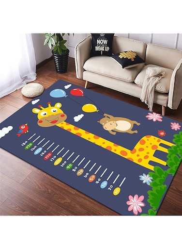 jjff Hopscotch Kid Rug for Playroom, Educational Playroom Kids Carpet Non-Slip Decor Floor Play Mat for Bedroom, Nursery, Classroom, Sturdy Gift for Girls &amp; Boys