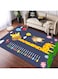 jjff Hopscotch Kid Rug for Playroom, Educational Playroom Kids Carpet Non-Slip Decor Floor Play Mat for Bedroom, Nursery, Classroom, Sturdy Gift for Girls &amp; Boys