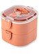 Lunch Box   2 Tier Food Storage Containers   Vacuum Insulated Meal Storage Lunch Box with Handle for Office Men, Women, Kids