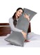 Long Pillow, Sleeping Pillow - Adult Body Pillow - Full Body Pillow With Zipper Cover - 35cm x 90cm (Grey) Designed To Provide a More Comfortable Sleep, Can Be Used By Multiple People At The Same Time, Also Suitable For Side Sleepers