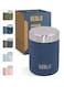 450ml Food Jar Lunch Box Thermos Stainless Steel Double Wall Insulated Travel Food Flask for Kids and Adults, 15oz (Marine Blue)