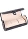 eWINNER Portable Cylinder 3 Slots Watch Storage Box Watch Bracelet Jewelry Gift fashion Travel Organizer Watches Case Leatherette Roll Display Storage Pouch Jewelry Box for Men Women (Black)