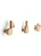 NALACAL Wood Cute Coat Wall Hooks, Musical Note Guitar Hook, Modern Minimalist Decorative Coat Hooks Wall Mounted for Hanging Coats, Towel, Hat, Keys, Bag, 3 Pcs