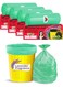 Premium OXO Biodegradable Garbage Bag with Tie, 120 Bags, 43x50 cm, Green, Heavy Duty Leak Proof Lavender Scented Trash Bags for Home and Office Use
