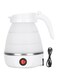 Portable Foldable Electric Kettle, Foldable kettle for Travel Food Grade Silicone Water Boiler 0.6L Collapsible Rustproof Durable Easy to Carry &amp; Heat Resistant (Random Color) Blue, Pink, White