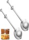 Steel Tea Strainer Tea Infuser for Loose Leaf Tea,Tea Diffusers Fine Mesh Tea Ball Tea Accessories, Baking Supplies Baker's Dusting Wand Sugar Shaker Duster Flour Duster