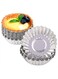 Reusable Non-stick Egg Tart Mold Aluminum Alloy Flower Shape Cupcake Mold Pudding Jelly Mold Muffin Baking Cup Kitchen Tools