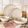 over&amp;back 16-Piece Stackable Dinnerware Dish Set - Stoneware Dishes - Includes 4 Dinner Plates, 4 Salad Plates, 4 Cereal Bowls, And 4 Dinner Bowls (Beige, Dinner Set   16 Pieces)