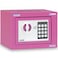 Rubik Mini Cash Deposit Drop Slot Safe Box with Key and Pin Code Option (Pink)