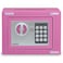 Rubik Mini Cash Deposit Drop Slot Safe Box with Key and Pin Code Option (Pink)