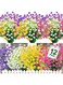 Tazweeq Artificial Flowers for Outdoors UV Resistant Fake Plants, Faux Plastic Fake Flowers Artificial Plants for Home Window Box Porch Indoor Cemetery Fall Summer Decor(12 Bundles)