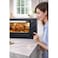 25L Electric Toaster Oven with Grill, Rotisserie, and 60-Minute Timer for Versatile Home Cooking