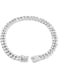 Tallew Dog Chain Diamond Collar Walking Metal Chain Collar with Design Secure Buckle, Pet Collar Jewelry Accessories for Small Medium Large Dogs Cats (Silver, 10 Inch)