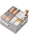 Organizer Clothes, 10 Pack Dresser Organizer for Baby Clothes, Underwear, Sock- Foldable Closet Organization and Storage Dividers Bins for Nursery, Bedroom (Grey)