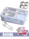 Stainless Steel Lunch Box with Divided Compartments Meal Prep Containers Lunch Box for Adults &amp; Kids Leak &amp; Spill Proof Snack Box with Utensils BPA-Free &amp; Dishwasher Safe (Purple 800ML with Bowl)