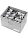 Shoe Organizer for Closet, Fits 16 Pairs, Large Shoe Box Storage Containers, Clear Foldable Shoe Storage Bins/Bottom Support, with Adjustable Dividers and Reinforced Handles,Space-Saving Shoe Rack