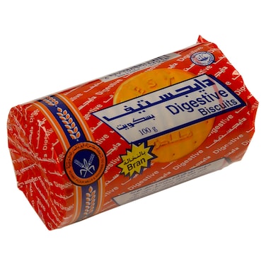 Kuwait Flour Mills Digestive Biscuits with Bran, 100g
