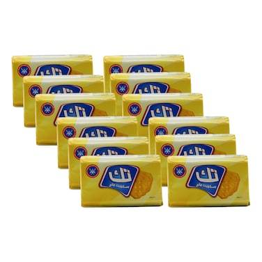 شركة مطاحن ومخابز الكويت تك بسكويت مالح، 100 غرام (حزمة من 12)