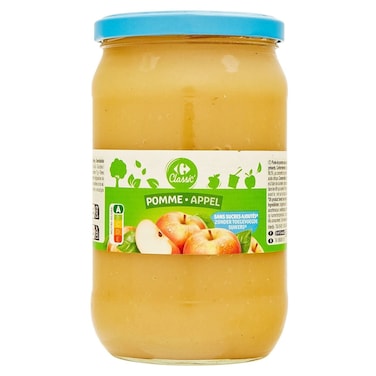 Carrefour Classic Apple Compote No Added Sugar, 710g