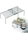 ROUNY Expandable Shelf Rack Cabinet Shelf Organizer,Set of 2 Kitchen Adjustable Cabinet Shelf,Cabinet Shelf Organizers Storage Rack Space Riser,Pantry Drawer Shelf Organizer Space Saver