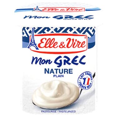Elle &amp; Vire Plain Greek Dessert, 125g