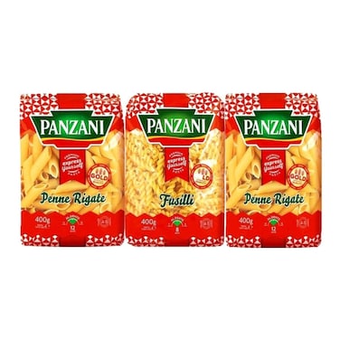 Panzani Assorted Pasta, 400g Pack of 3