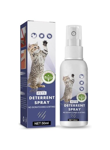 Makbeaty Pet Scratch Deterrent Spray Cat Anti Scratch Furniture Sofa Protector Natural Plant Extracts Safe Pet Stop Scratching Spray 50ml