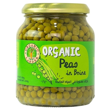 Organic Larder Organic Peas in Brine, 340g