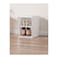 Stackable Shoe Storage Box Set, Clear Plastic, Front Opening Door, Modular Design, White
