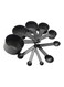 10-Piece Measuring Spoon Cup Set Black