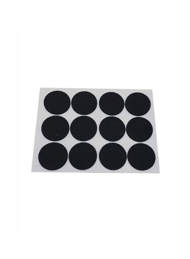 12-Piece Anti-Skid Floor Scratch Protector Set Black 5cm