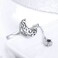 S925 Sterling Silver Ring Starlight Moon Sky Open Ring