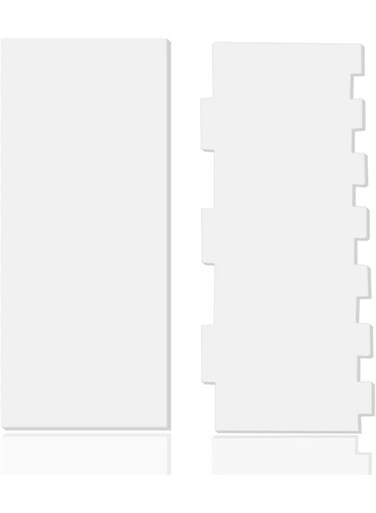 Clear Acrylic Cake Scraper, 2 Styles (11.8 Inch, 9.45 Inch)