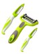 3pcs Vegetable Peelers for Kitchen, 3 in 1 Potato Peelers Stainless Steel Professional Peeler for Potato, Apples, Carrots, Cucumber and Various Vegetables and Fruits