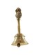 Aatm Brass Handicraft Hand Bell Om Designed (Height 4.5 Inches) - Super Loud Hand Call Bell Wedding Bells - Puja Bell for Mandir