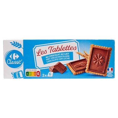 Carrefour Classic Petit Beurre Milk Chocolate Biscuits, 150g