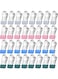 Khazna Clothes Pins for Hanging Clothes, 32 Pcs Colored Laundry Clips, Heavy Duty Clothing Pins, Multipurpose Metal Clips for Clothes, Towel, Photo Utility Clips Drying Pegs Clamp for Outdoor