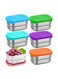 6PCS Stainless Steel Kids Container, Metal Food Storage Box Compact Leak-Proof Snack Box with Soft Silicone Lid, Stackable Lunch Box Reusable Travel Solution for Lunch Kids Daycare School Home